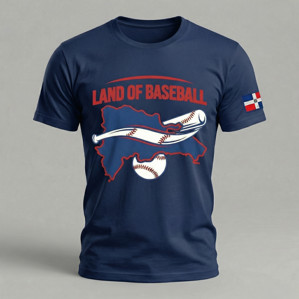 Land of Baseball | DR Map –Filled in  B&W
